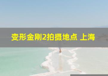 变形金刚2拍摄地点 上海